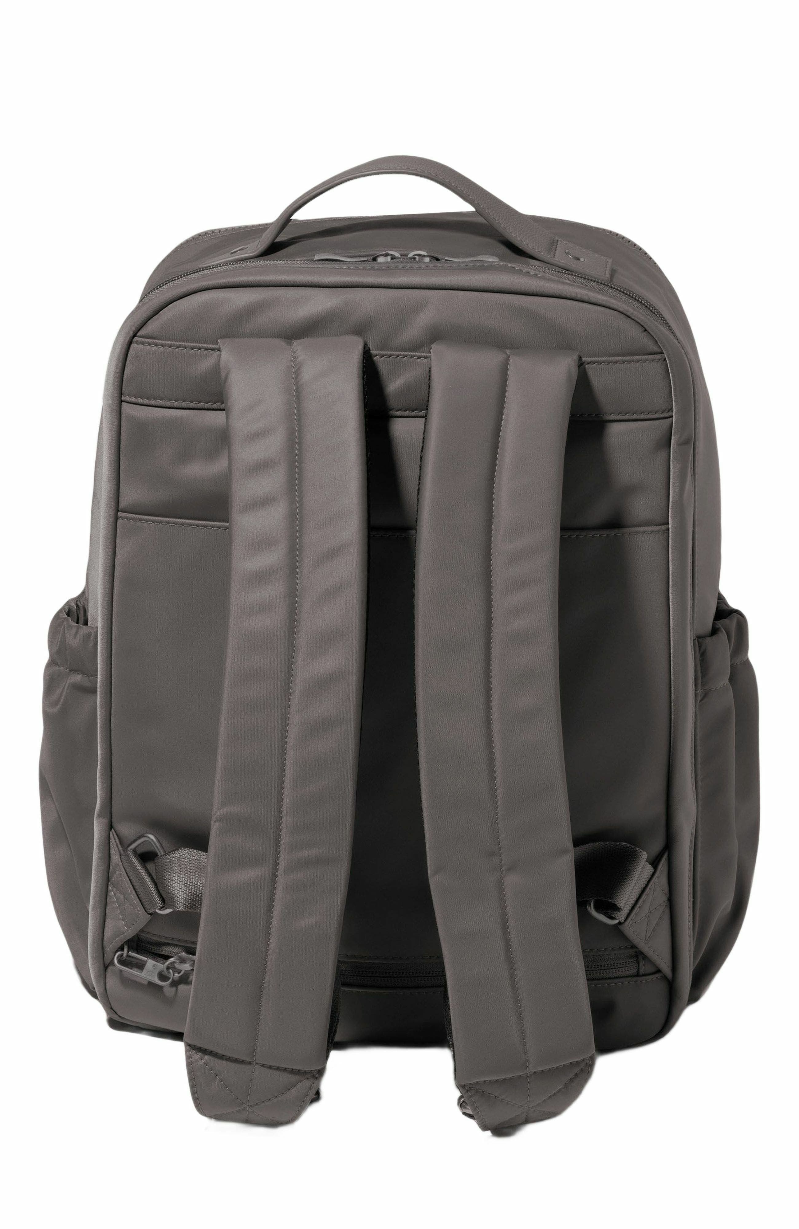 BAGGALLINI Tribeca Expandable Laptop Backpack, Alternate, color, Smoke Twill