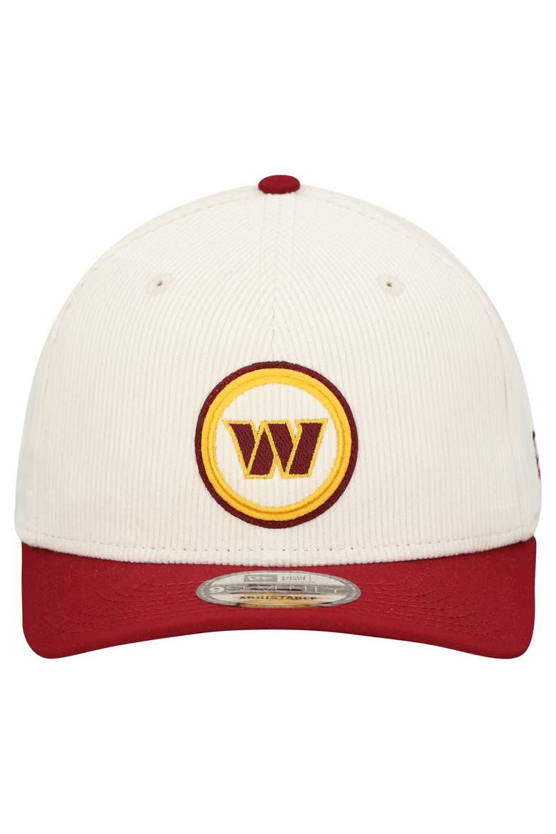 Men's New Era  Stone Washington Commanders  Loyal Corduroy 9SEVENTY Adjustable Hat, Alternate, color, Stone