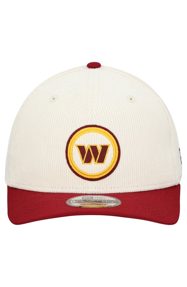 New Era Men's New Era  Stone Washington Commanders  Loyal Corduroy 9SEVENTY Adjustable Hat, Alternate, color, Stone