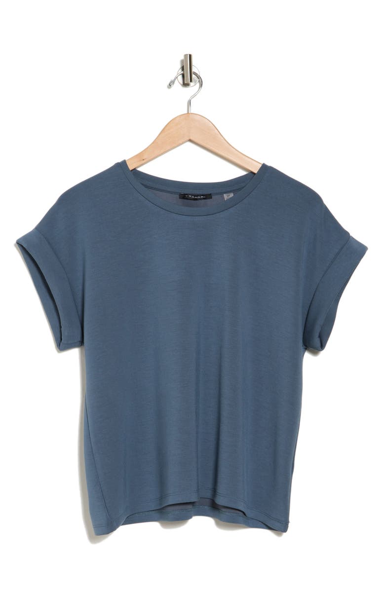 T Tahari Roll Sleeve Scuba Top | Nordstromrack