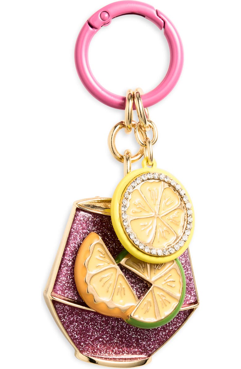 Chelsea28 Sangria Bag Charm, Main, color, Red Multi- Gold