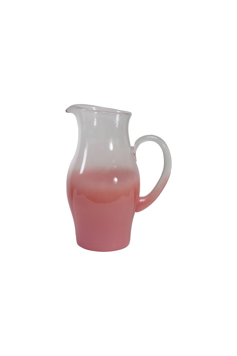 1.75-Quart Glass Pitcher, Pink, Main, color, Pink