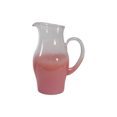 1.75-Quart Glass Pitcher, Pink