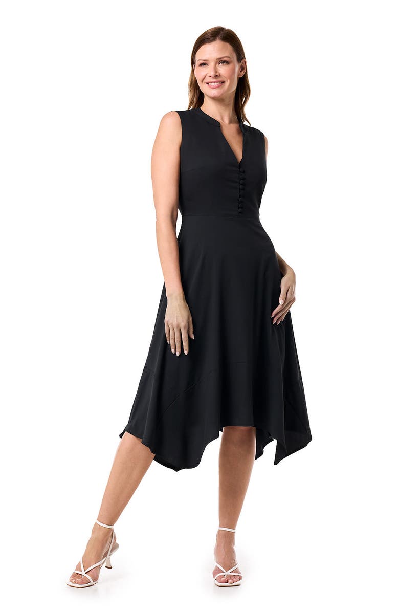 Coolibar Button Front Dress - UPF 50+ Sun Protection - Monroe, Main, color, Black