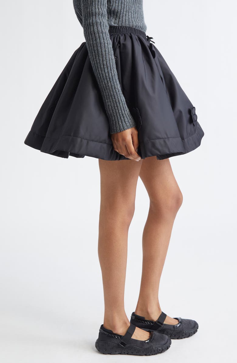 Cecilie Bahnsen Brunella Nylon Skirt, Alternate, color, Black