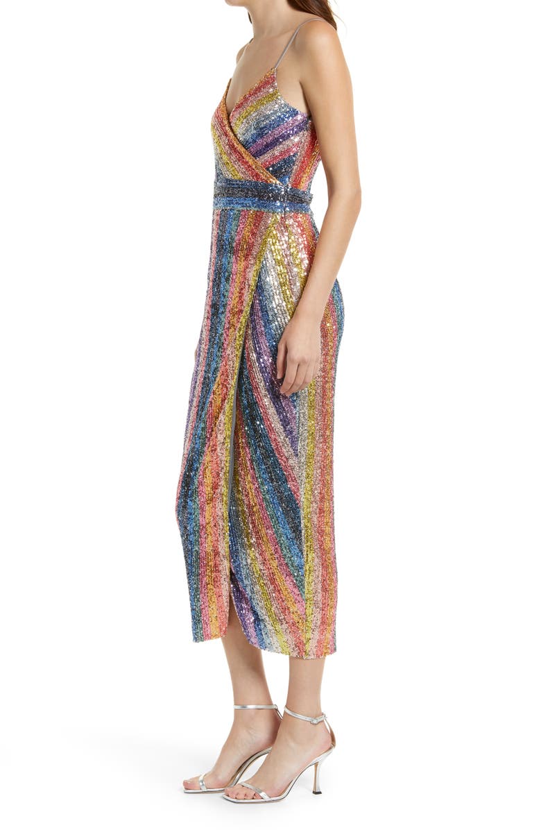 Saylor Meghan Faux Wrap Maxi Dress, Alternate, color,