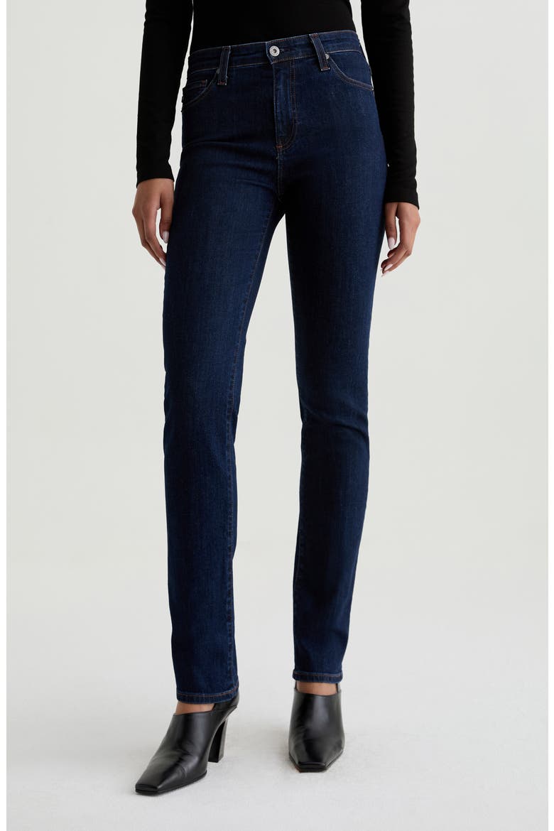 Mari Extended Slim Straight Leg Jeans, Main, color, MODERN INDIGO