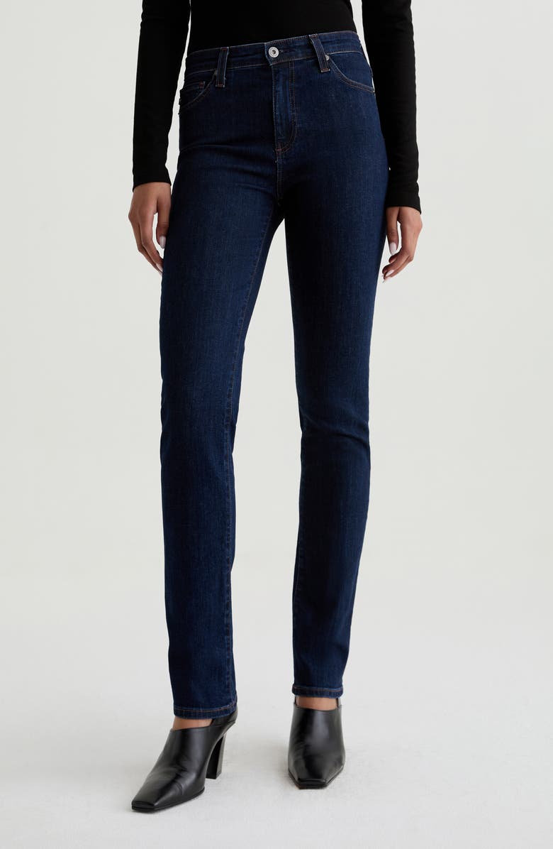 AG Mari Extended Slim Straight Leg Jeans, Main, color, Modern Indigo