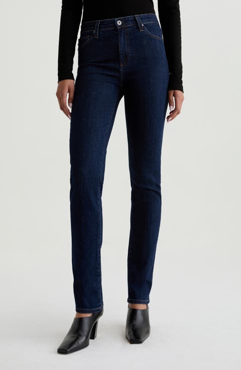 Mari Extended Slim Straight Leg Jeans (Modern Indigo)