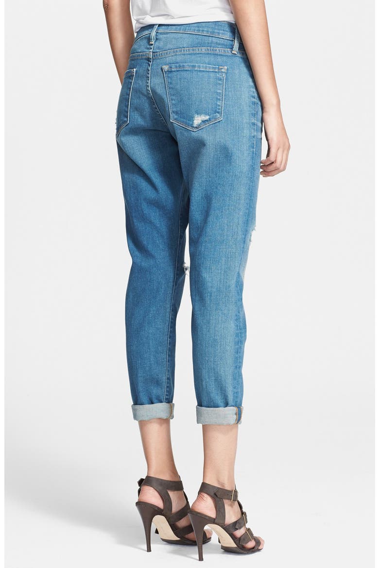 Denim 'Le Garcon' Slim Cuffed Jeans, Alternate, color, BLUE JAY WAY