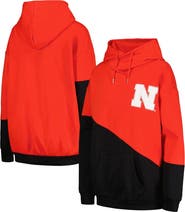 GAMEDAY COUTURE Women's Gameday Couture Scarlet/Black Nebraska Huskers Matchmaker Diagonal Cowl Pullover Hoodie