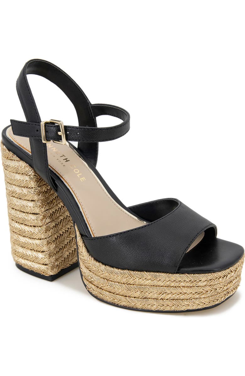 Kenneth Cole New York Dolly Platform Sandal, Main, color, Black