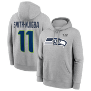 Nike Men's Nike Jaxon Smith-Njigba Heather Gray Seattle Seahawks Super Bowl LX Patch Name & Number Hoodie