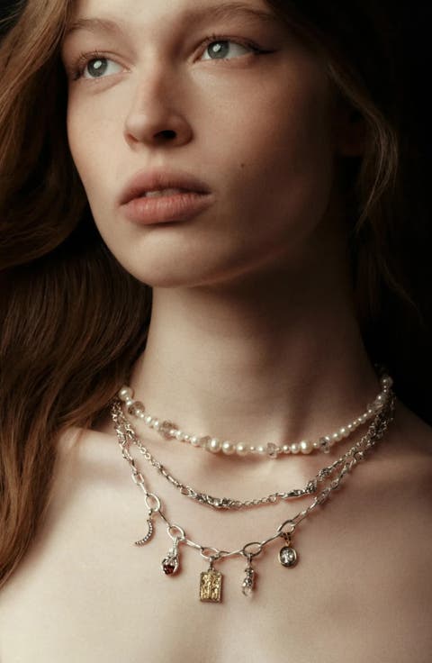 Nocturne The Fates Lab Grown Sapphire Necklace