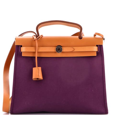 Herbag Zip Leather and Toile 31