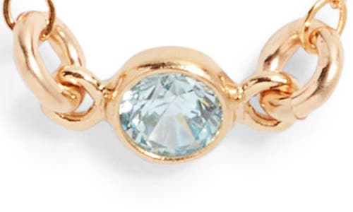 Set & Stones Birthstone Station Necklace In Gold