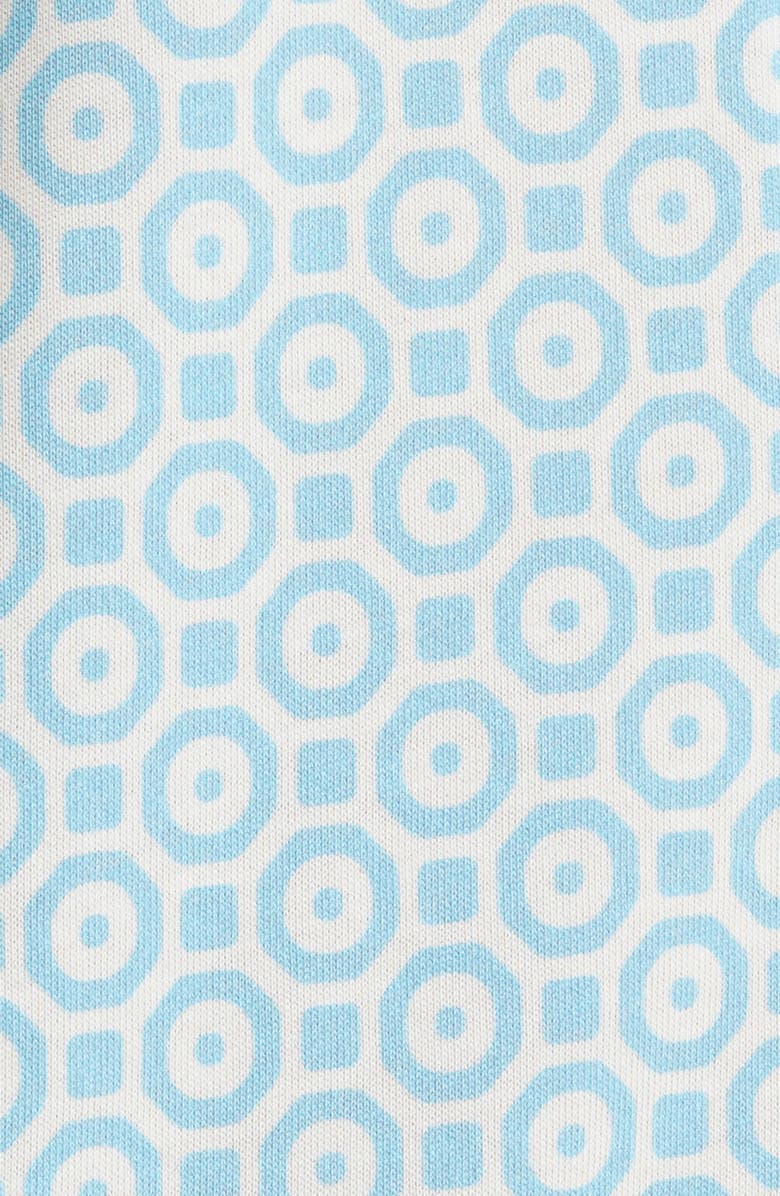 Stone Rose Medallion Print Performance Short Sleeve Button-Up Camp Shirt, Alternate, color, 