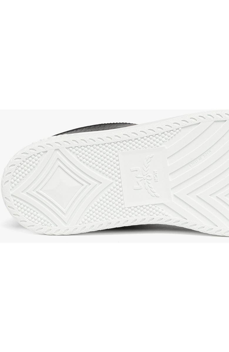 MCM Neo Terrain Lo Sneakers in Visetos, Alternate, color, Black