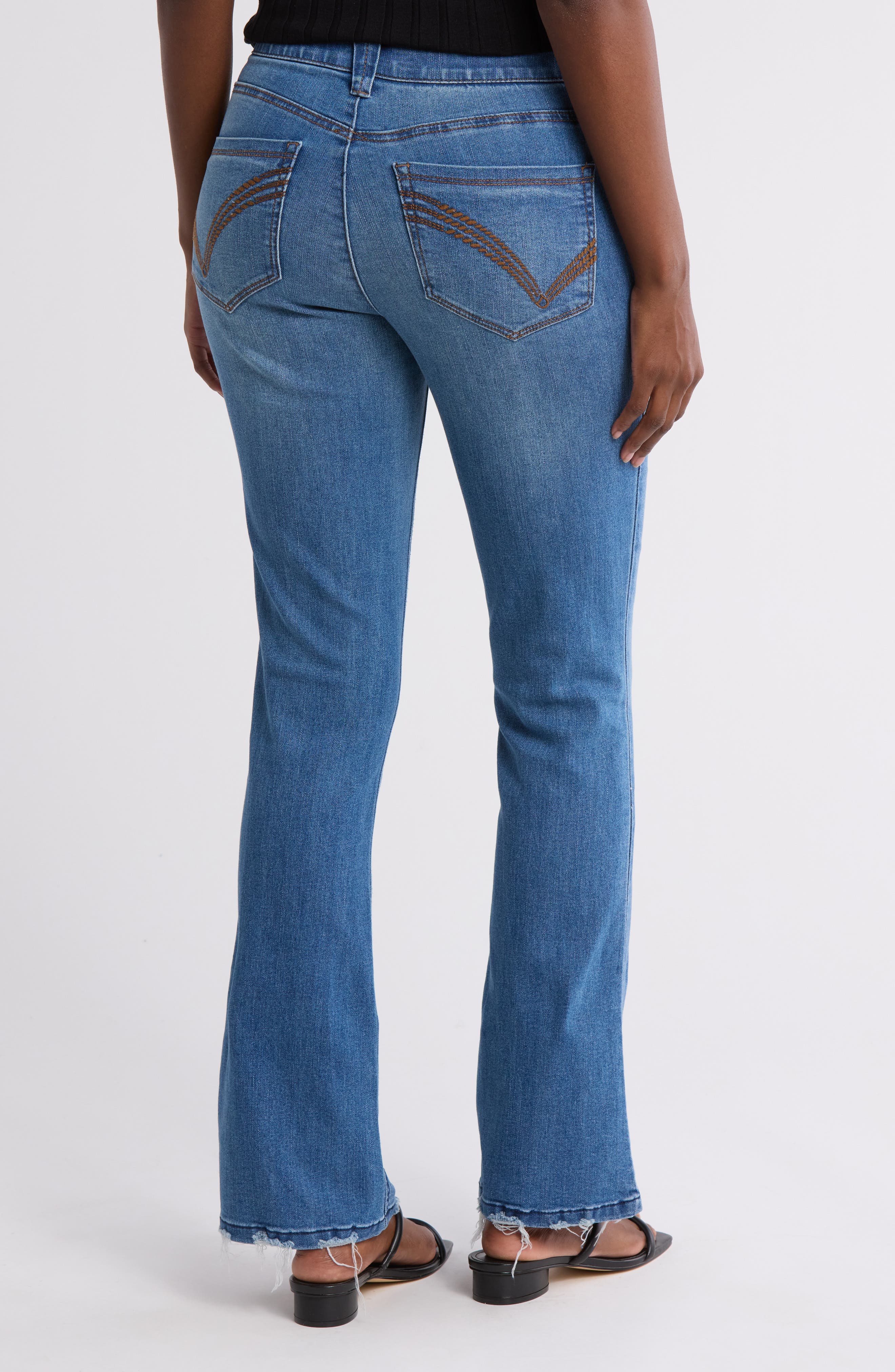 High Waist Itty Bitty Bootcut Jeans - image 2
