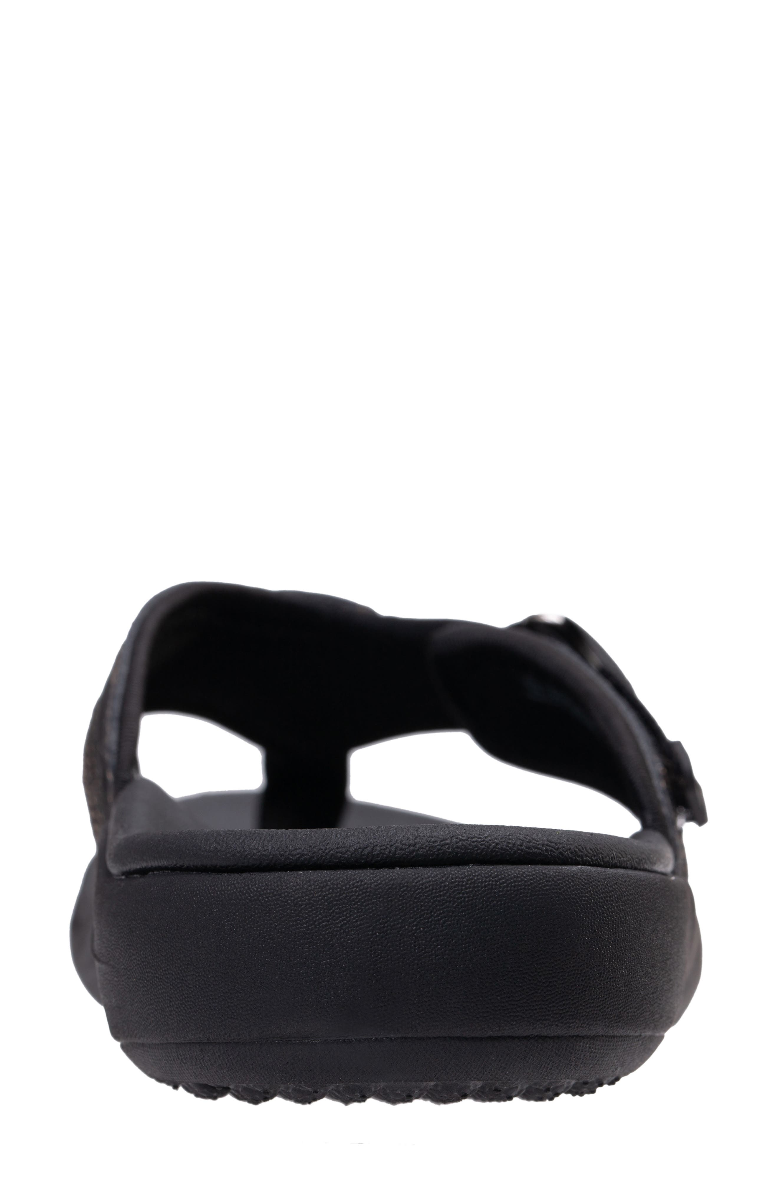 Revitalign Yumi Northfork Flip Flop, Alternate, color, Black