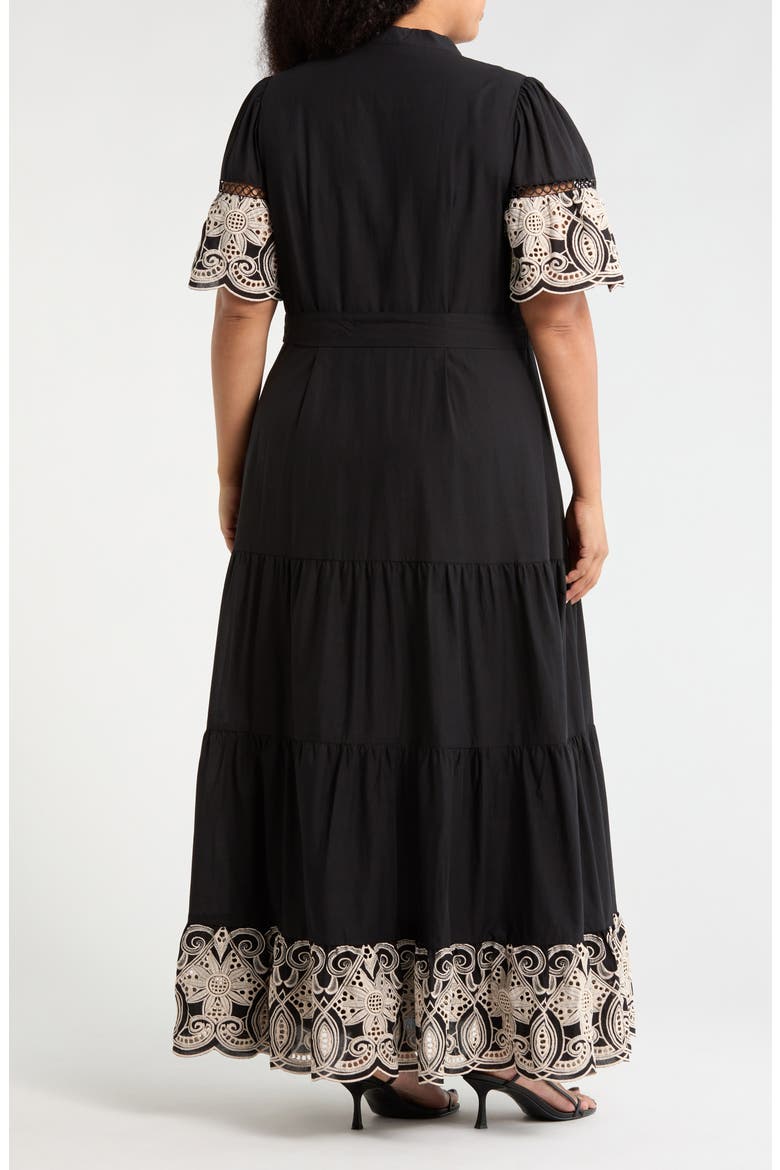 South Hampton Maxi Dress, Alternate, color, BLACK/ GARDENIA