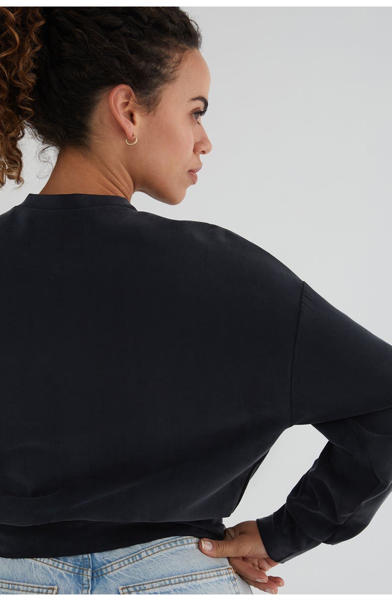 KADA The Cupro Power Pullover Sweatshirt, Alternate, color, Ink