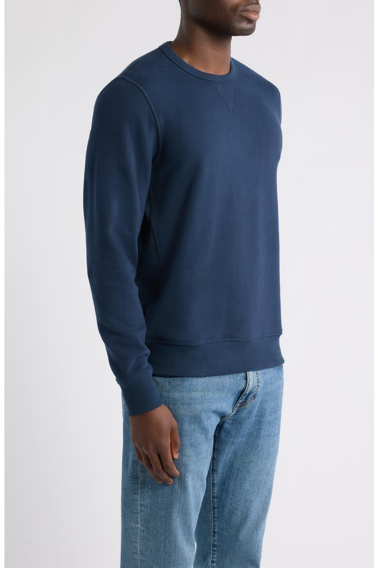 Ace Cotton Blend French Terry Crewneck Sweatshirt, Alternate, color, TOTAL ECLIPSE