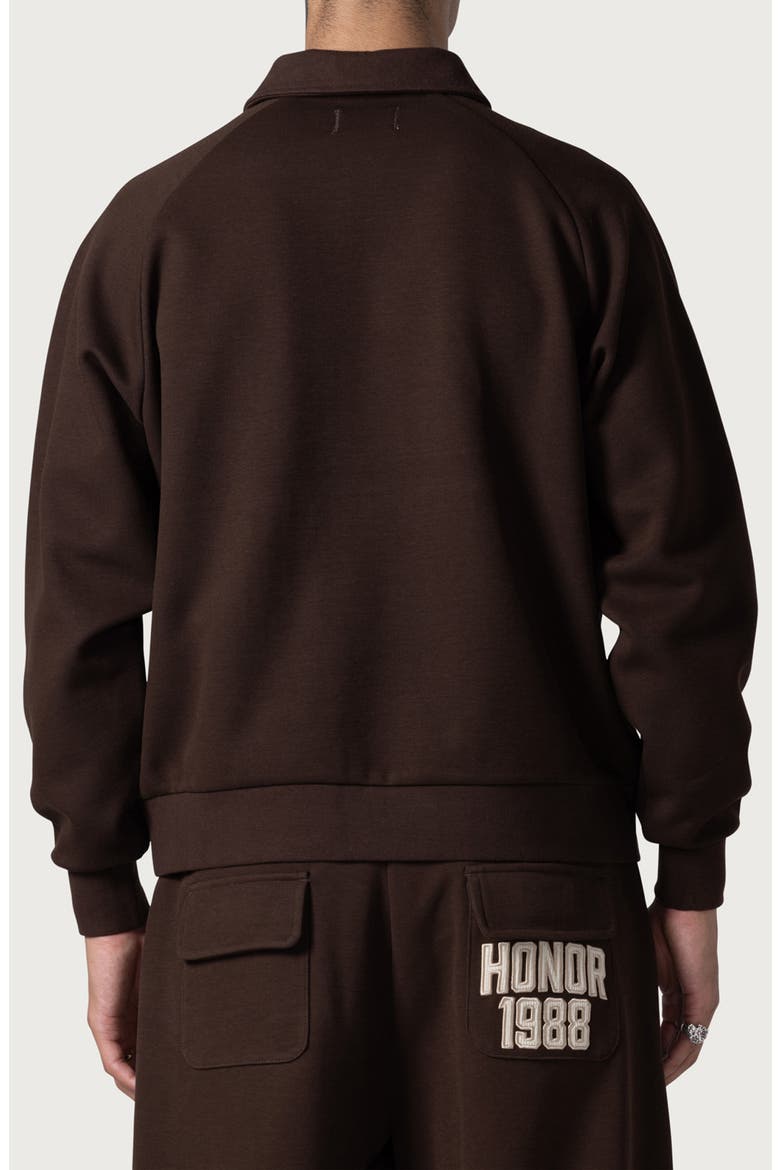 1988 Quarter Zip Sweatshirt, Alternate, color, BROWN