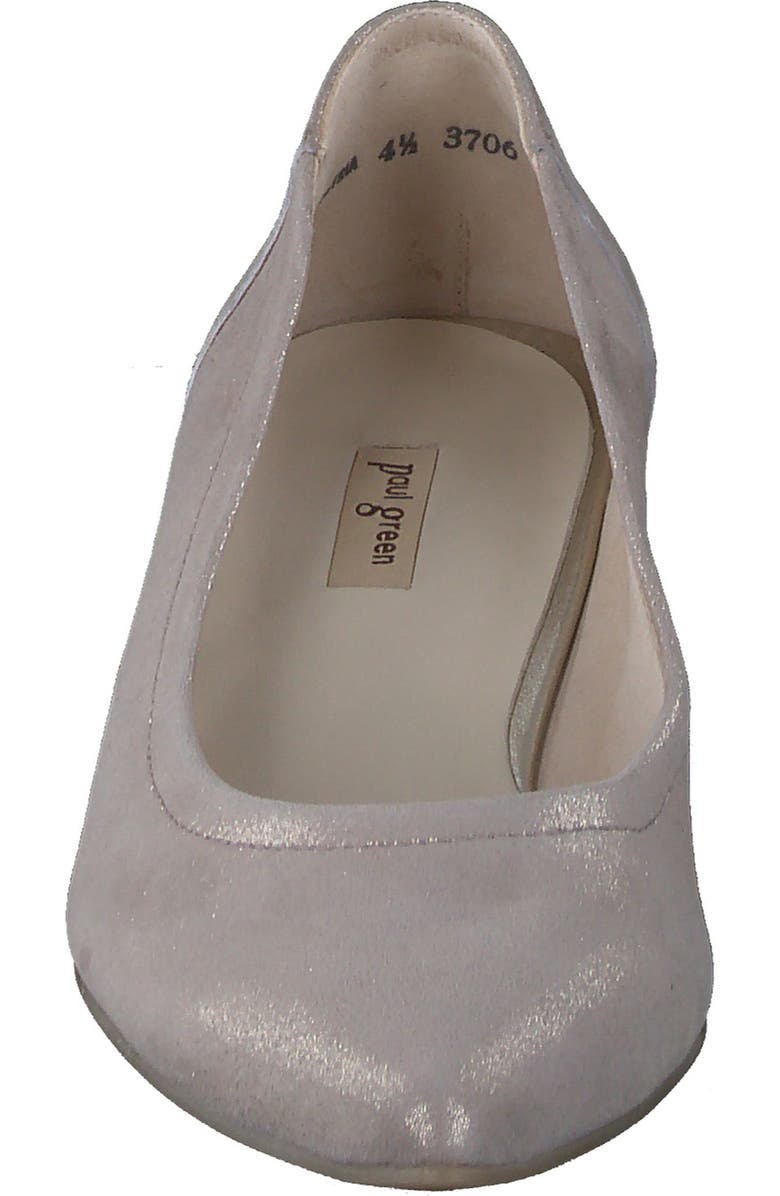 Paul Green Yvette Pointed Toe Pump, Alternate, color, Cachemire Metallic Suede