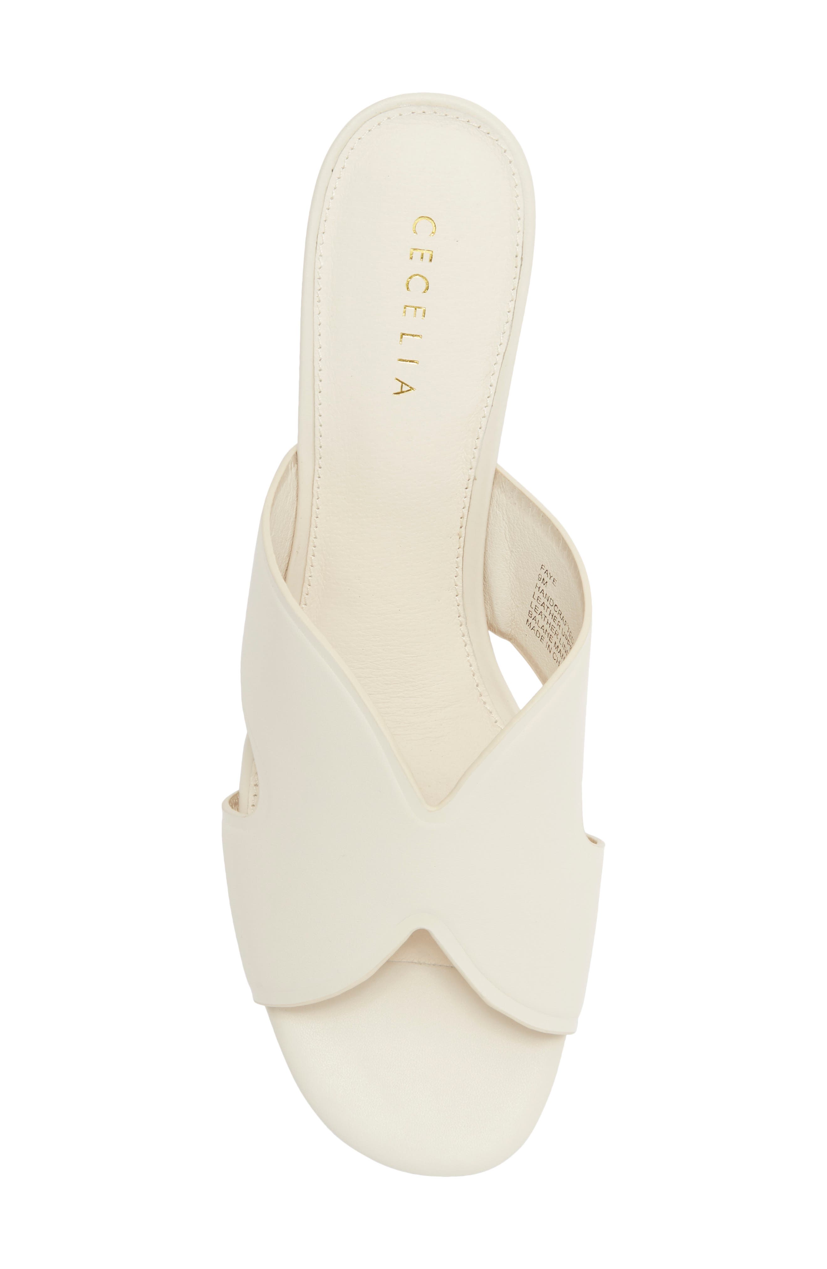 Faye Wedge Slide Sandal, Alternate, color, BONE