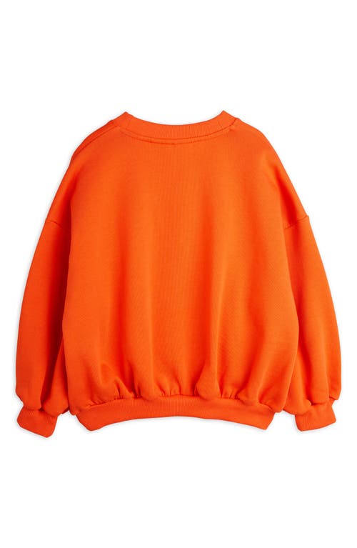 Mini Rodini Crew Neck Sweatshirt In Red