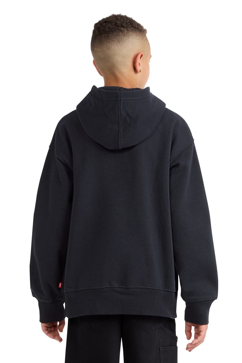 Kids' Dirt Bike Graphic Hoodie, Alternate, color, JET BLACK
