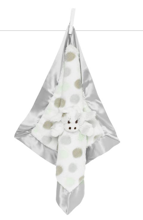 Luxe Dot Plush Giraffe Lovey Blanket