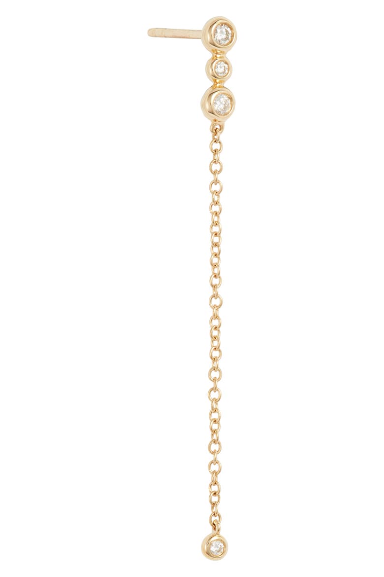 Monaco Chain Drop Earrings (Nordstrom Exclusive), Alternate, color, YELLOW GOLD/ DIAMOND