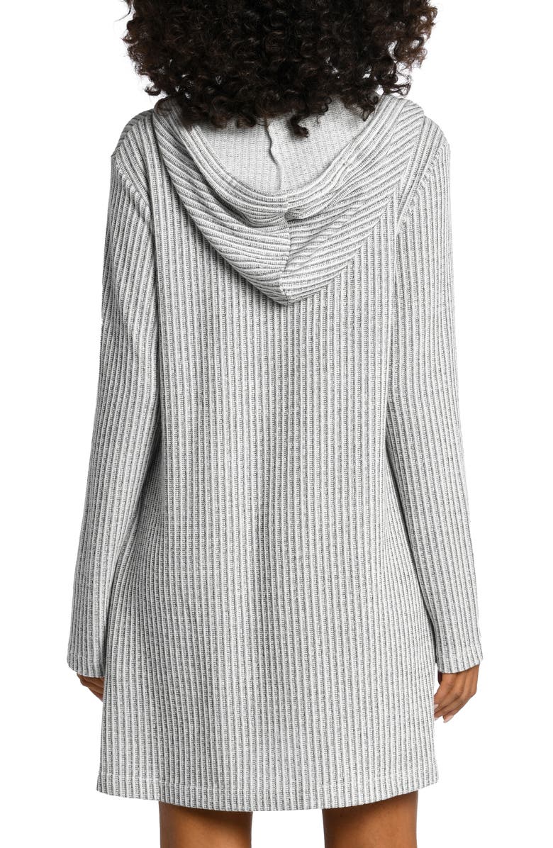 La Blanca Stripe Hooded Cover-Up Tunic, Alternate, color, 