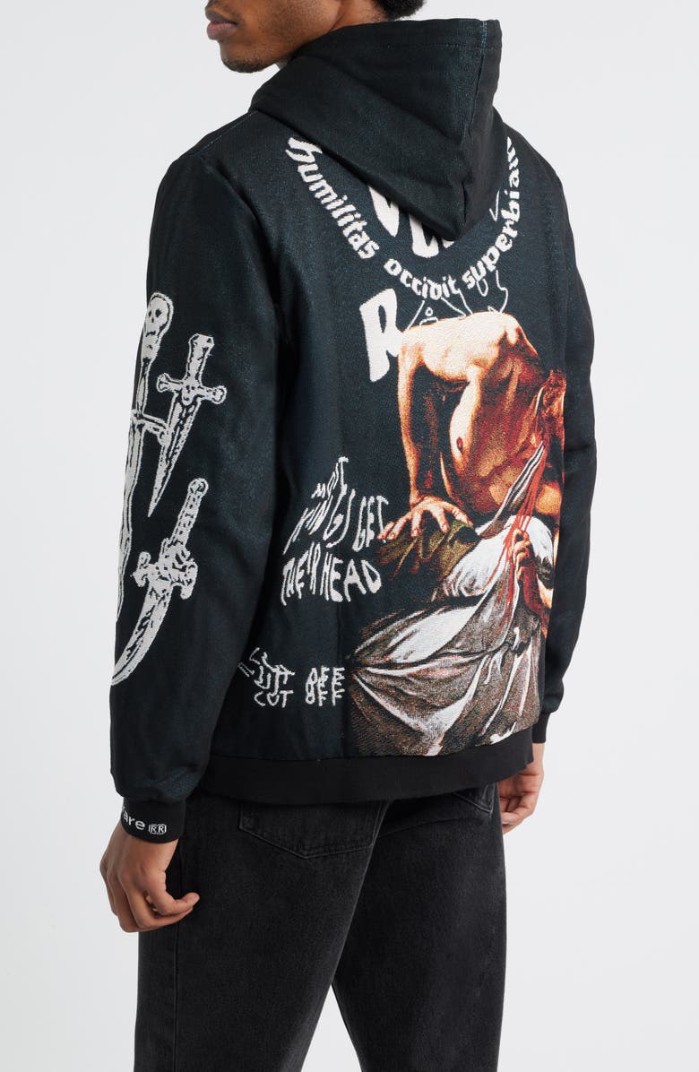 VERYRARE Antihero Judith Crewneck Hoodie, Alternate, color, Black