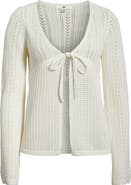 BP. Openstitch Tie Front Cardigan