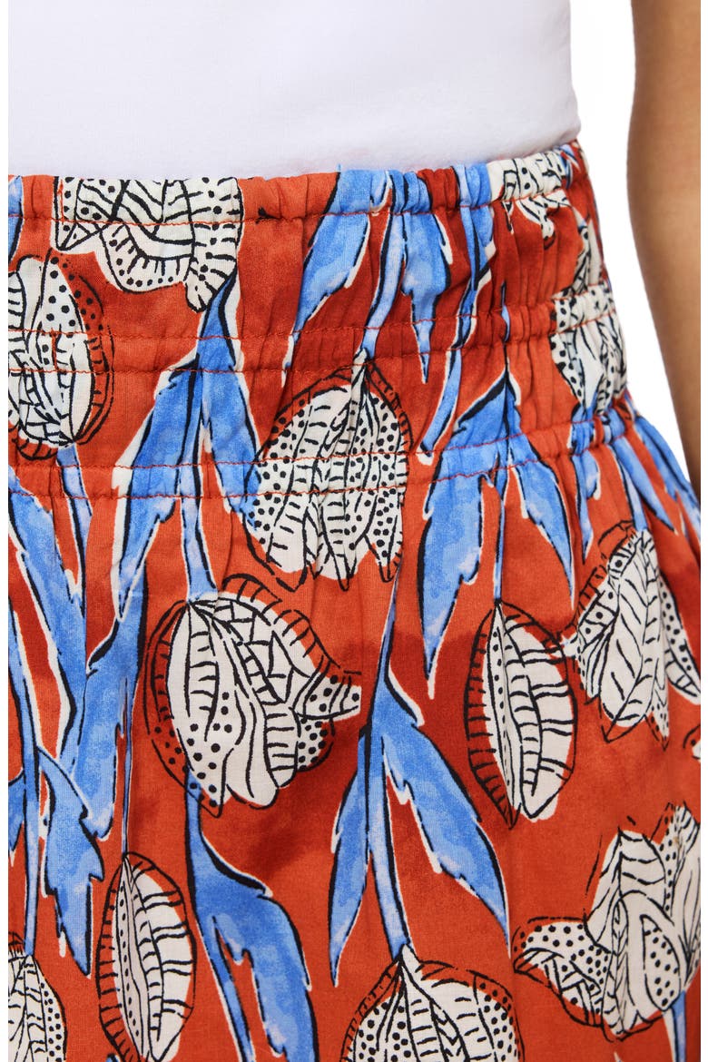 Floral Cotton Midi Skirt, Alternate, color, FLORAL BLOCK