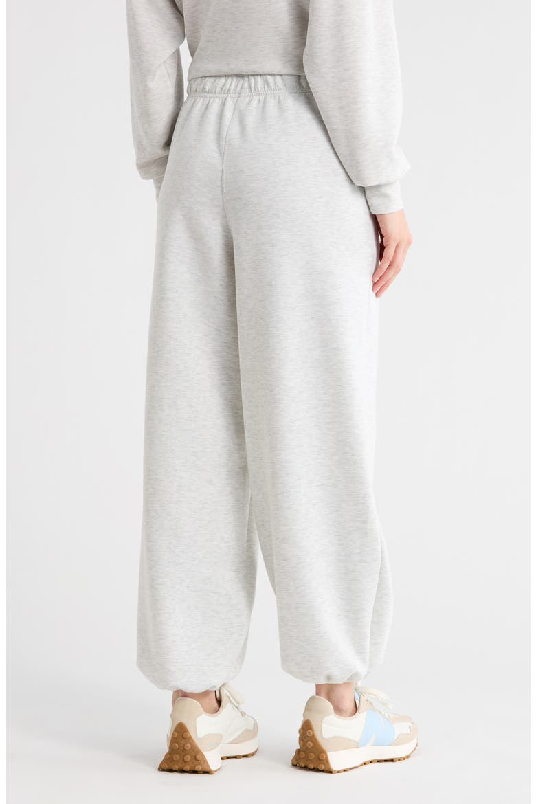 Sydney Washed Scuba Knit Joggers, Alternate, color, HEATHER LIGHT GREY