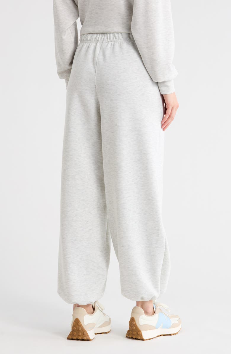 YOGALICIOUS Sydney Washed Scuba Knit Joggers, Alternate, color, Heather Light Grey