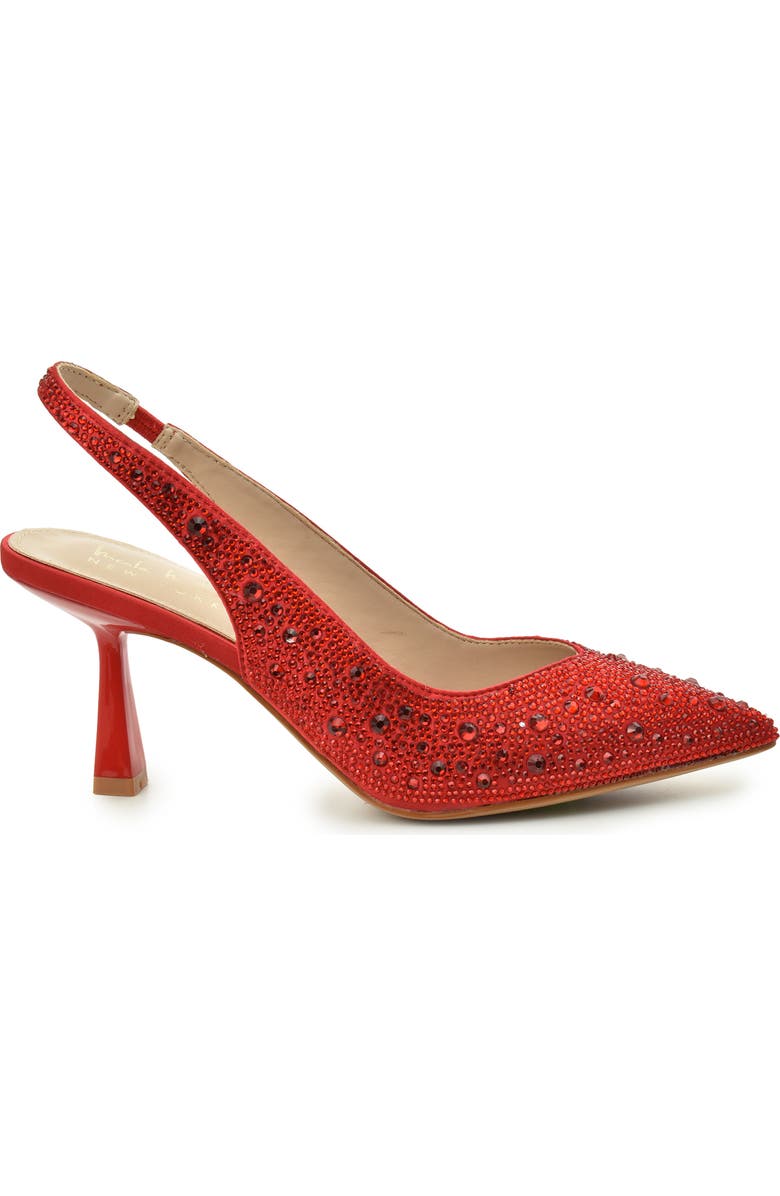 Nicole Miller Rhinestone Slingback Pump, Alternate, color, Red Bling