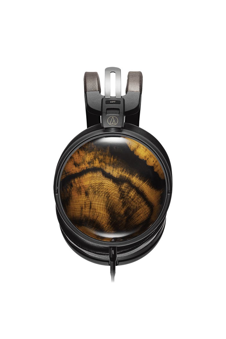 ATH-AWKG Closed-Back Kurogaki Over-Ear Headphones, Alternate, color, Walnut