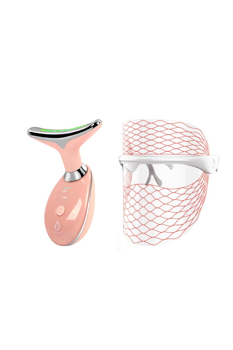 7-in-1 LED Therapy Face Mask & Sculpting Wand, Main, color, Multicolor