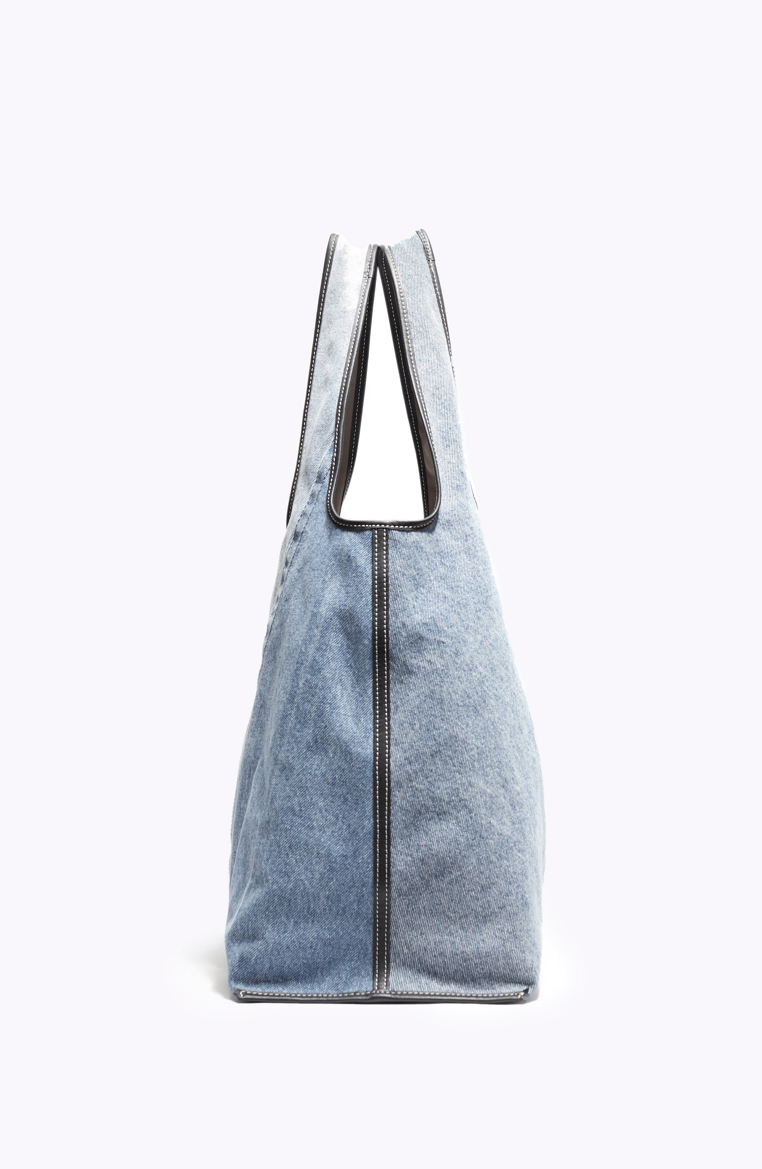 3.1 Phillip Lim Denim Market Tote with Grommets, Alternate, color, 