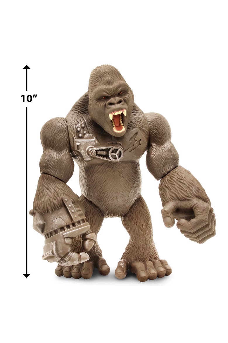 Primal Clash! 10 Inch Cyber Gorilla Mega Monster, Alternate, color, Brown