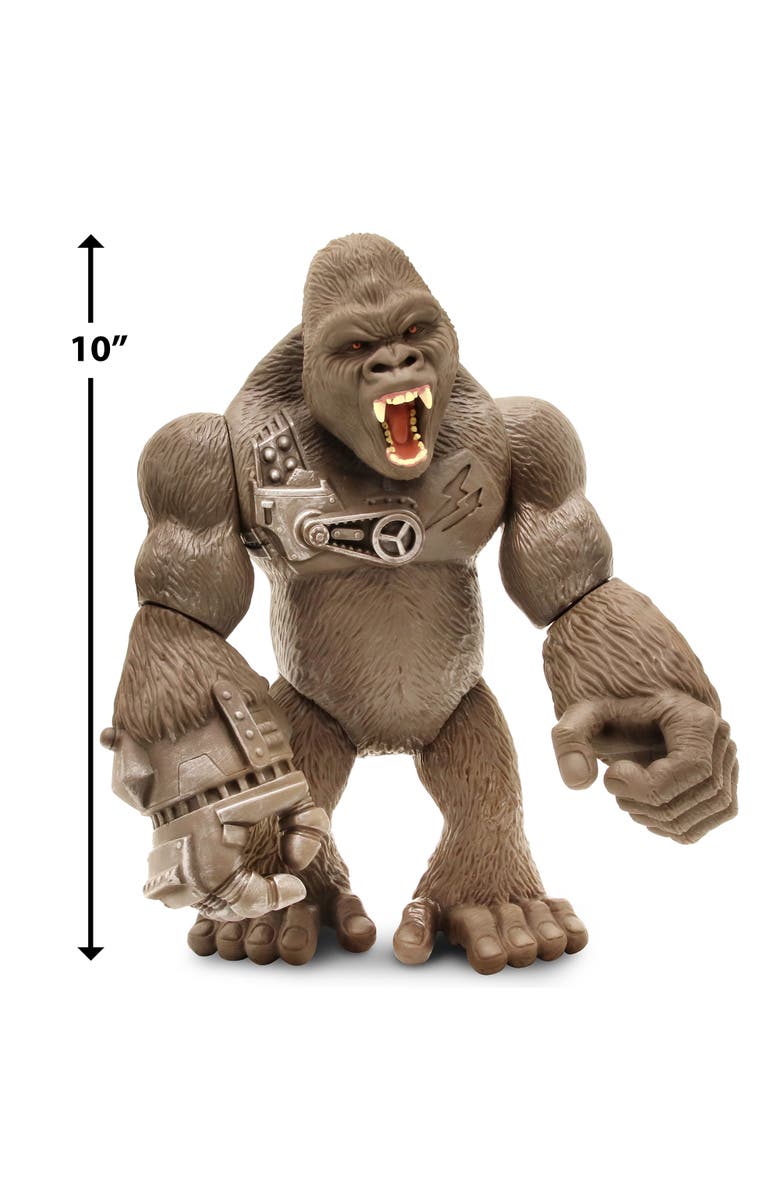 Lanard Primal Clash! 10 Inch Cyber Gorilla Mega Monster, Alternate, color, Brown