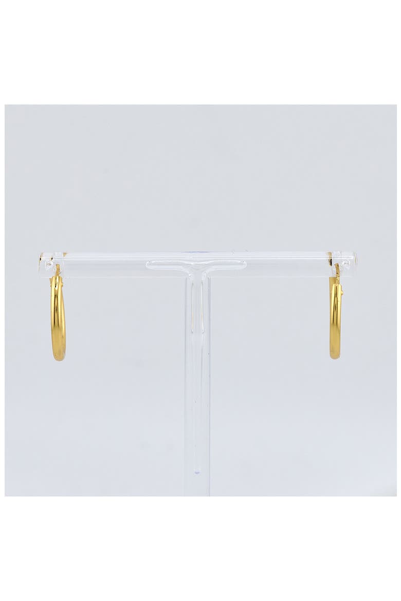 Slim Hoop Earrings, Alternate, color, GOLD