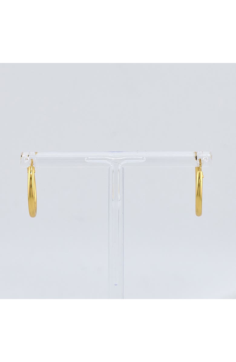 AMERICAN EXCHANGE Slim Hoop Earrings, Alternate, color, Gold
