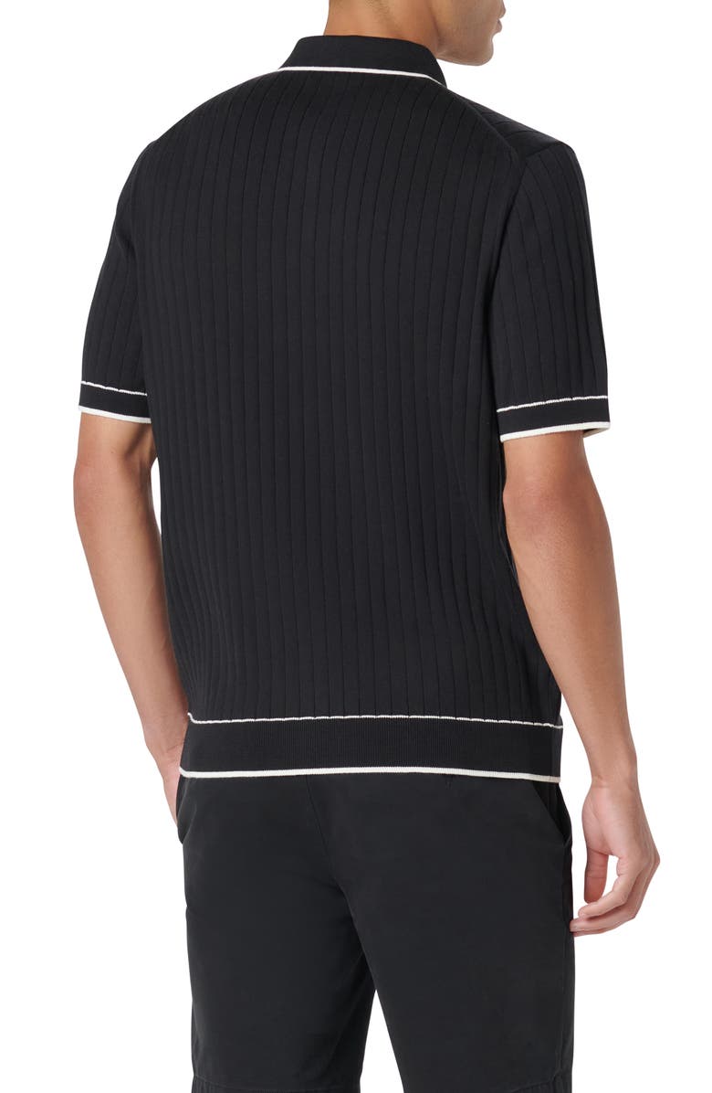 Bugatchi Rib Knit Polo, Alternate, color, 