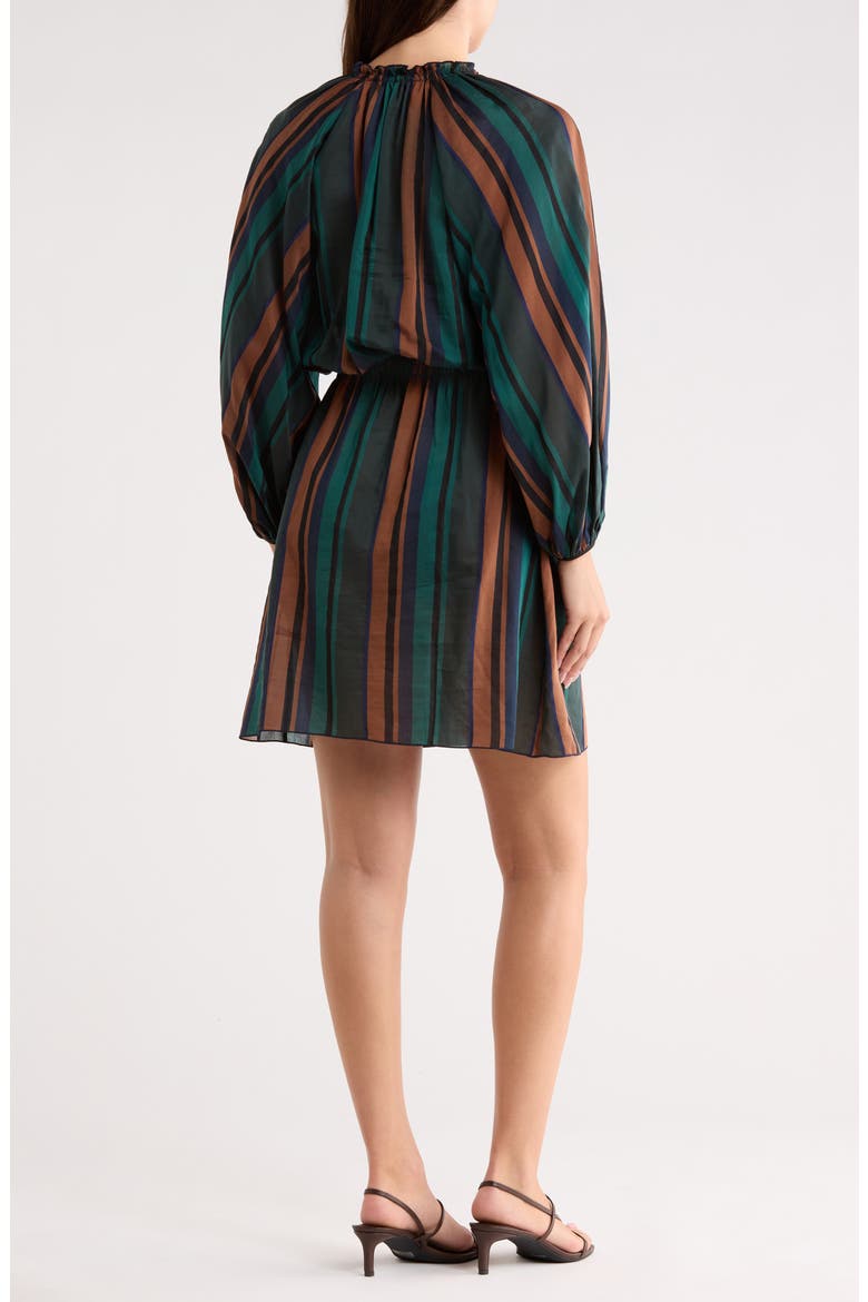 Cotton & Silk Blend Dress, Alternate, color, FIR